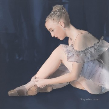 Dancing Ballet Painting - nude Ballet 30